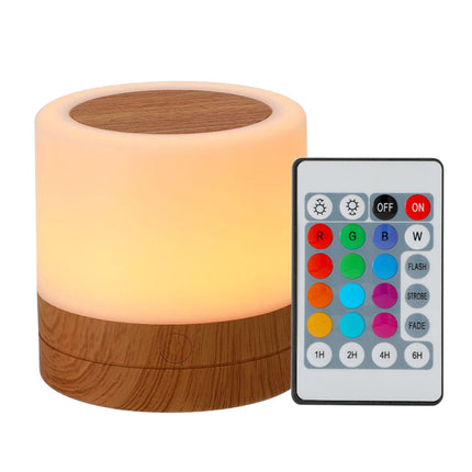 Färgglad touch-nattlampa med LED