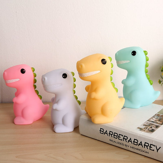 Mini T-Rex dinosaurie LED nattlampa