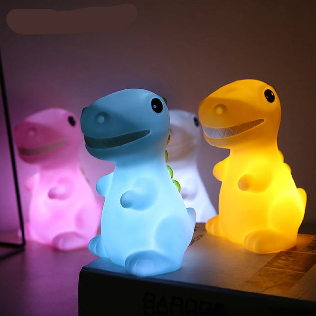 Mini T-Rex dinosaurie LED nattlampa