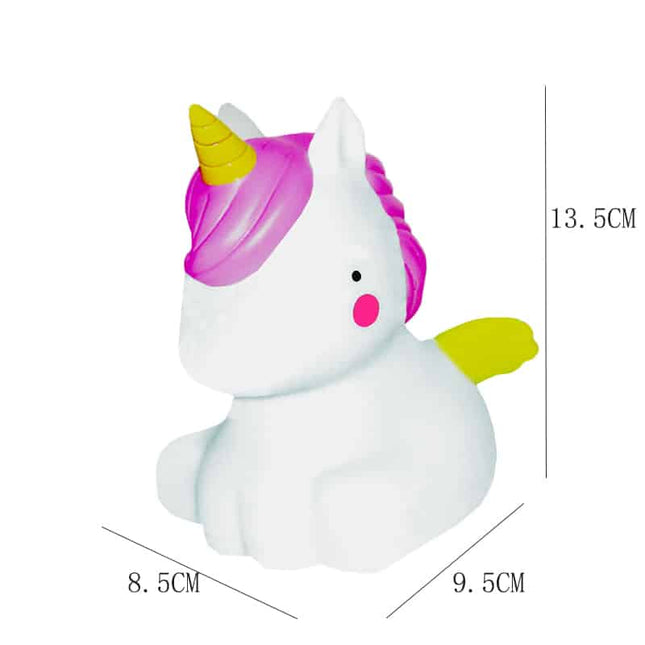 Söt mini enhörning LED nattlampa