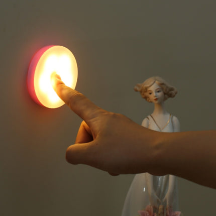Trådlös självhäftande mini LED touch-lampa