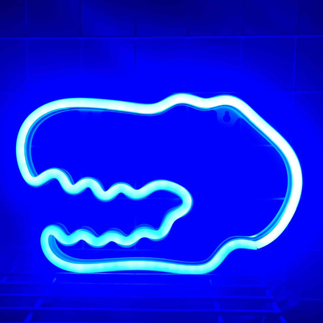 Dinosaurie neonlampa för barnrum väggdekor