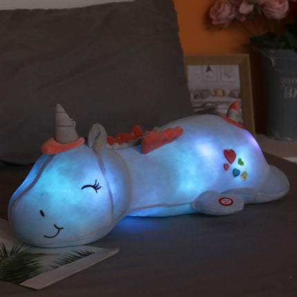 Gosedjur enhörning med LED nattlampa