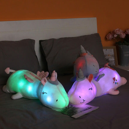 Gosedjur enhörning med LED nattlampa
