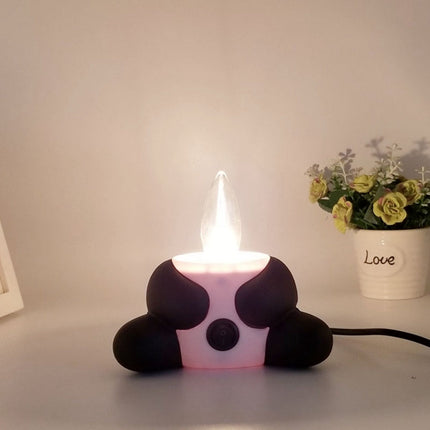 Liten panda nattlampa för sängbord