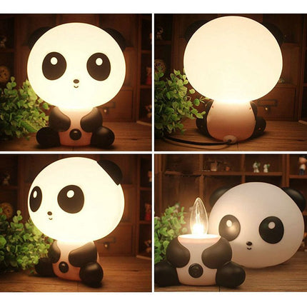 Liten panda nattlampa för sängbord