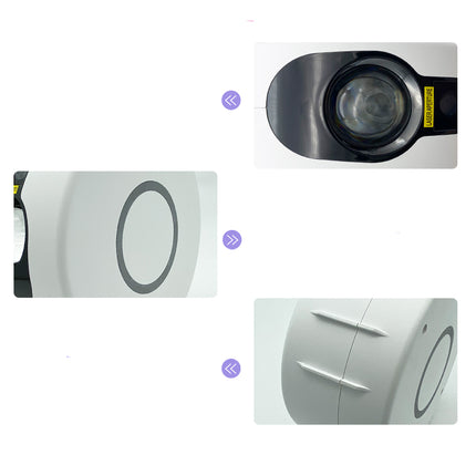 Färgglad galaxprojektor med nebulosamoln