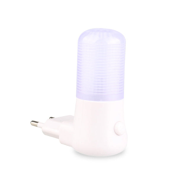 Nattlampa för eluttag med kallvitt ljus