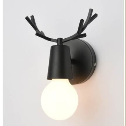 Vägglampa för barnrum i metall hjort