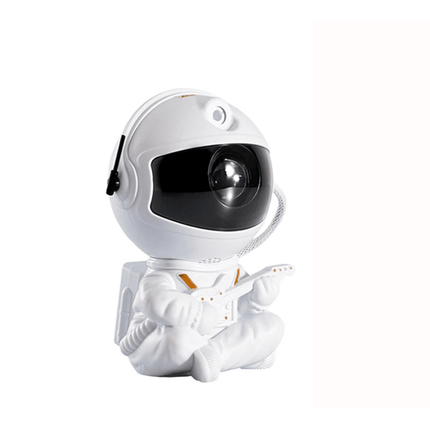Vit astronaut projektor med stjärnhimmel