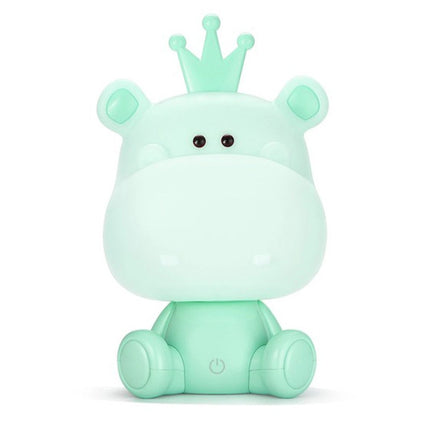 Söt nattlampa flodhäst för barnrum