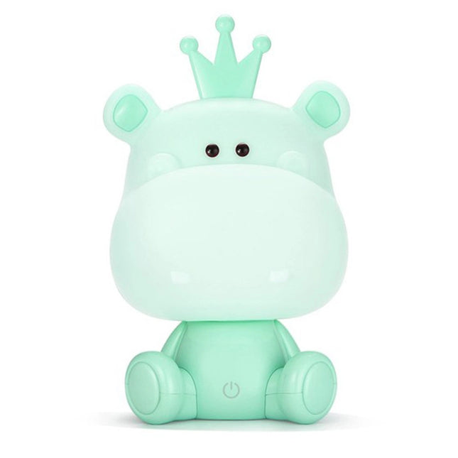 Söt nattlampa flodhäst för barnrum