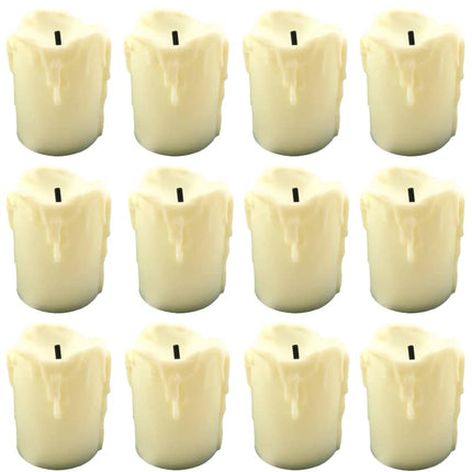 Batteridrivna flamlösa LED värmeljus