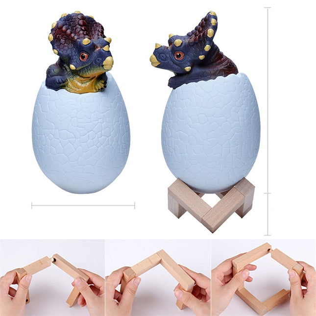 Nattlampa dinosaurie som kläcks ur ägg