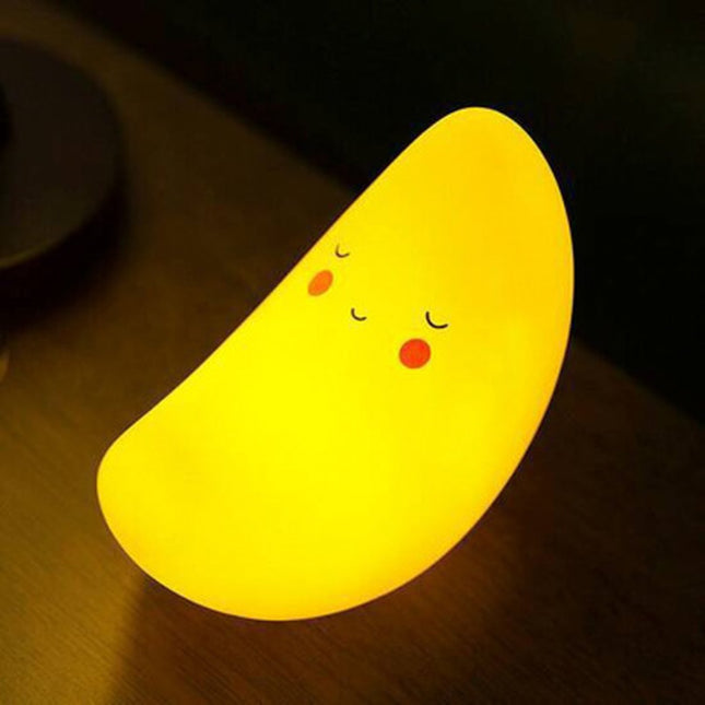 Månformad LED nattlampa för baby