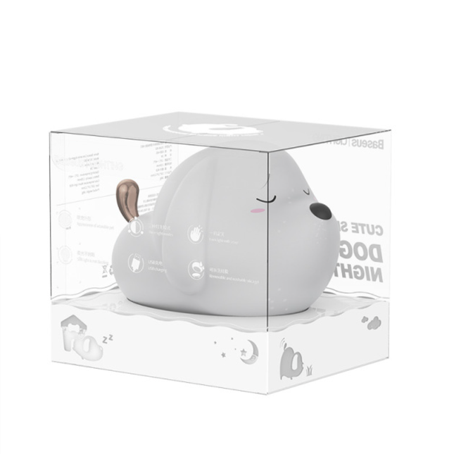 Mysig nattlampa hundvalp för barn