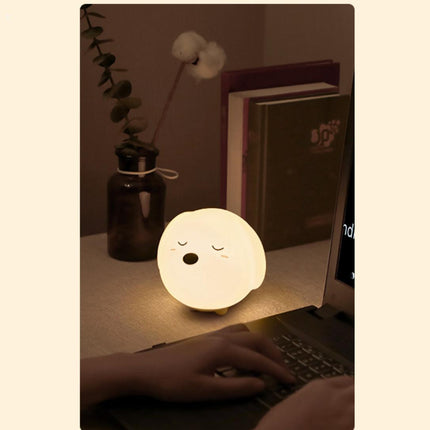 Mysig nattlampa hundvalp för barn