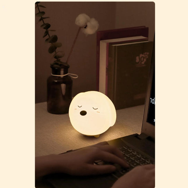 Mysig nattlampa hundvalp för barn