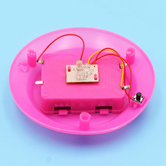 Fiberoptisk lampa med regnbågsfärger