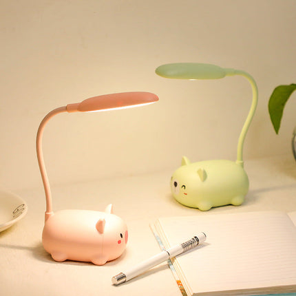 Färgglad bordslampa kattunge för barn