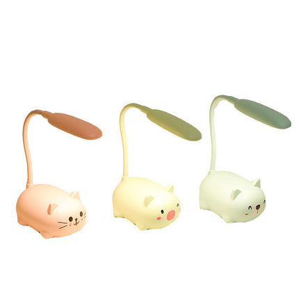 Färgglad bordslampa kattunge för barn