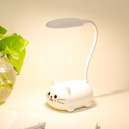 Färgglad bordslampa kattunge för barn