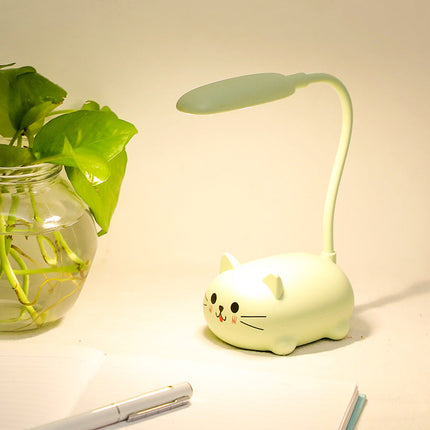 Färgglad bordslampa kattunge för barn