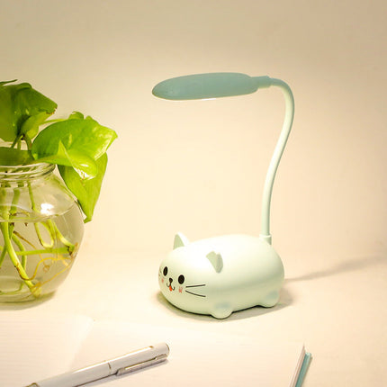 Färgglad bordslampa kattunge för barn