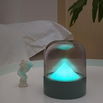 Dekorativ nattlampa med lysande berg