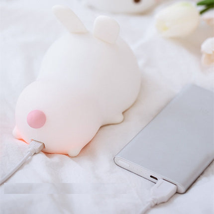 Kanin nattlampa med touch och fjärrkontroll