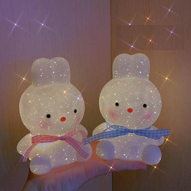 Mjuk silikon nattlampa söt kanin