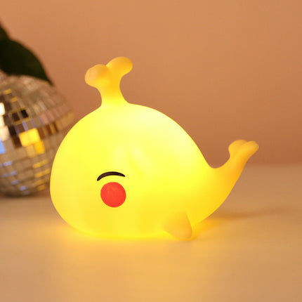 Mjuk nattlampa i silikon val