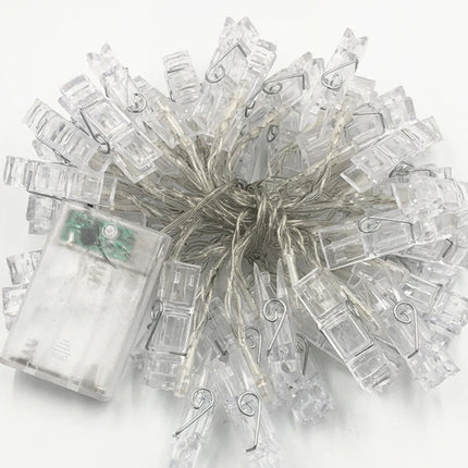 Ljusslinga med klämmor för foton