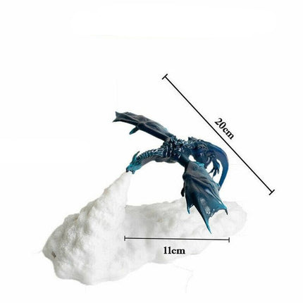 3D-printad nattlampa drake med eld