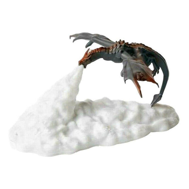 3D-printad nattlampa drake med eld