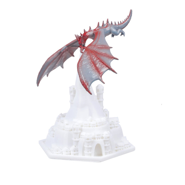 3D-printad nattlampa drake med eld