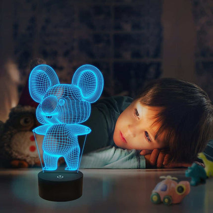 3D nattlampa koala med fjärrkontroll