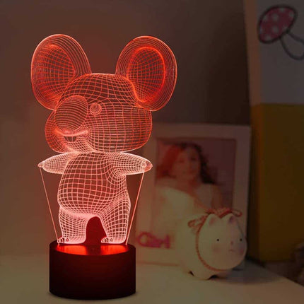 3D nattlampa koala med fjärrkontroll