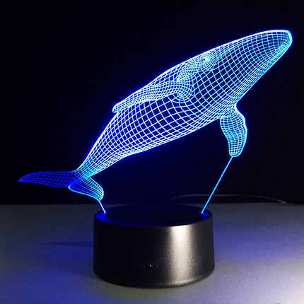 3D illusion nattlampa med valmotiv