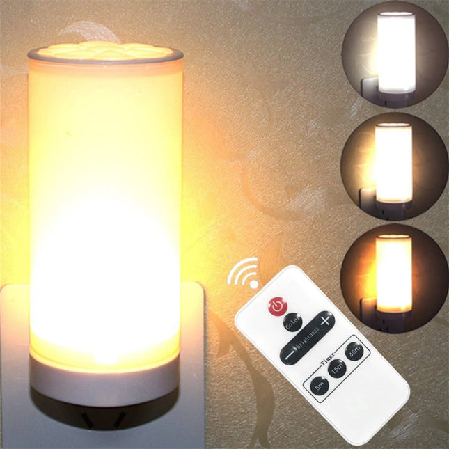 Dimbar LED nattlampa med fjärrkontroll