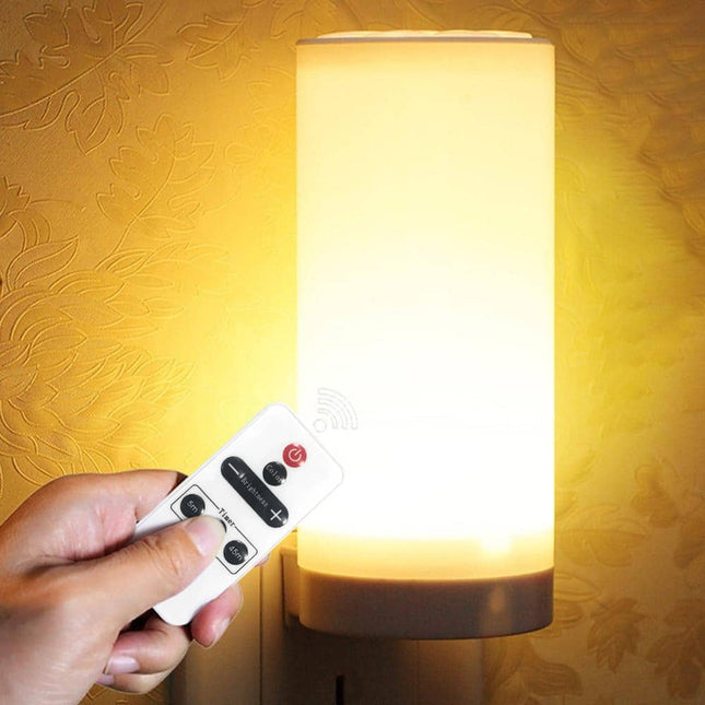Dimbar LED nattlampa med fjärrkontroll