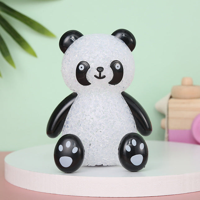 Lysande panda LED-lampa för barnrum