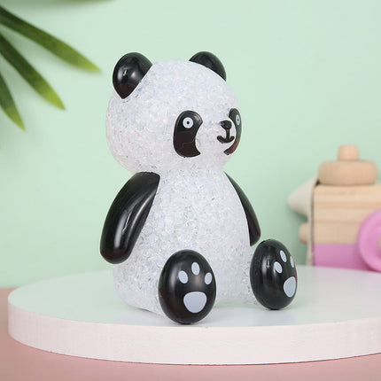 Lysande panda LED-lampa för barnrum