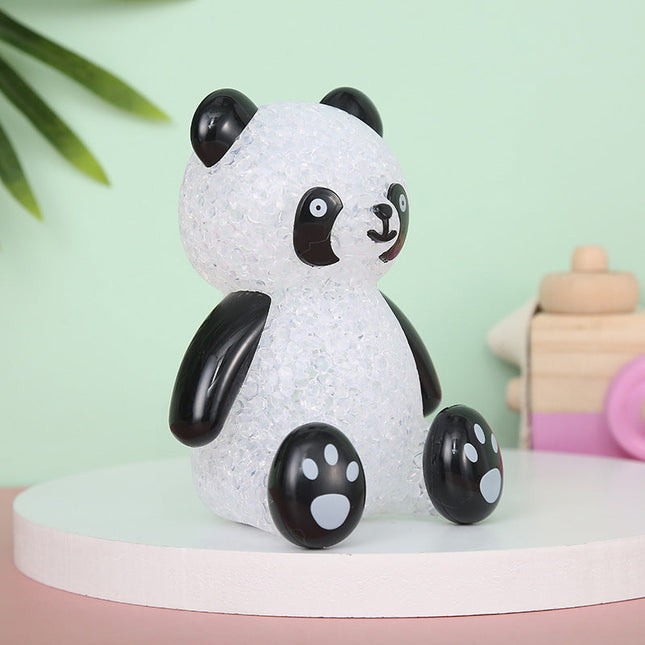 Lysande panda LED-lampa för barnrum