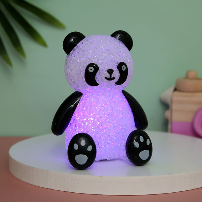 Lysande panda LED-lampa för barnrum