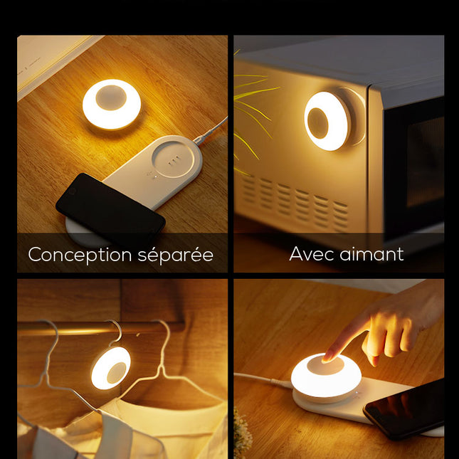 Smart nattlampa med rörelsesensor USB