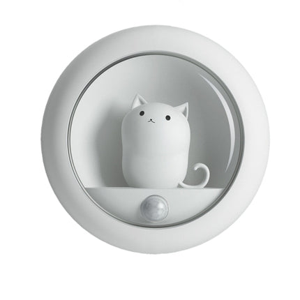 LED nattlampa med rörelsesensor katt