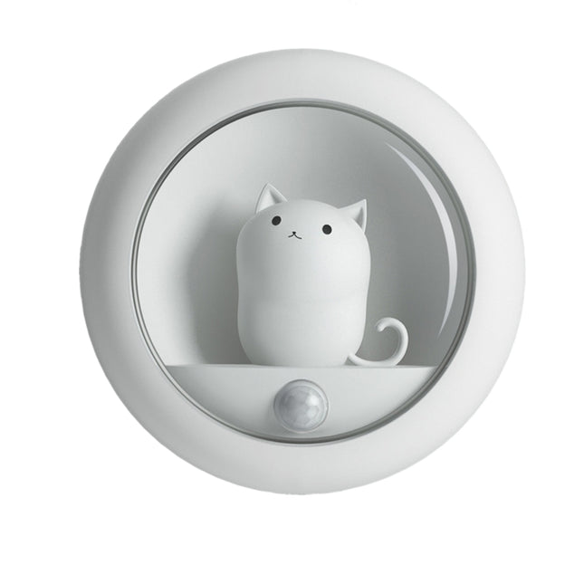 LED nattlampa med rörelsesensor katt