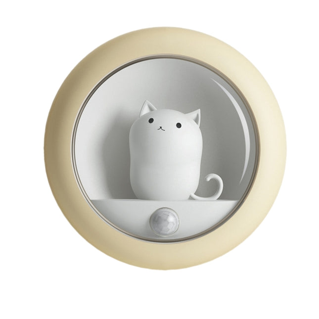 LED nattlampa med rörelsesensor katt
