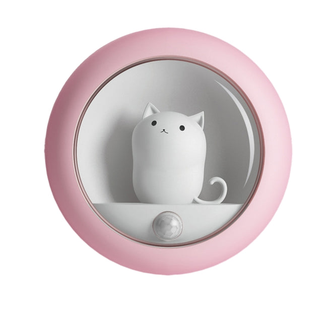 LED nattlampa med rörelsesensor katt